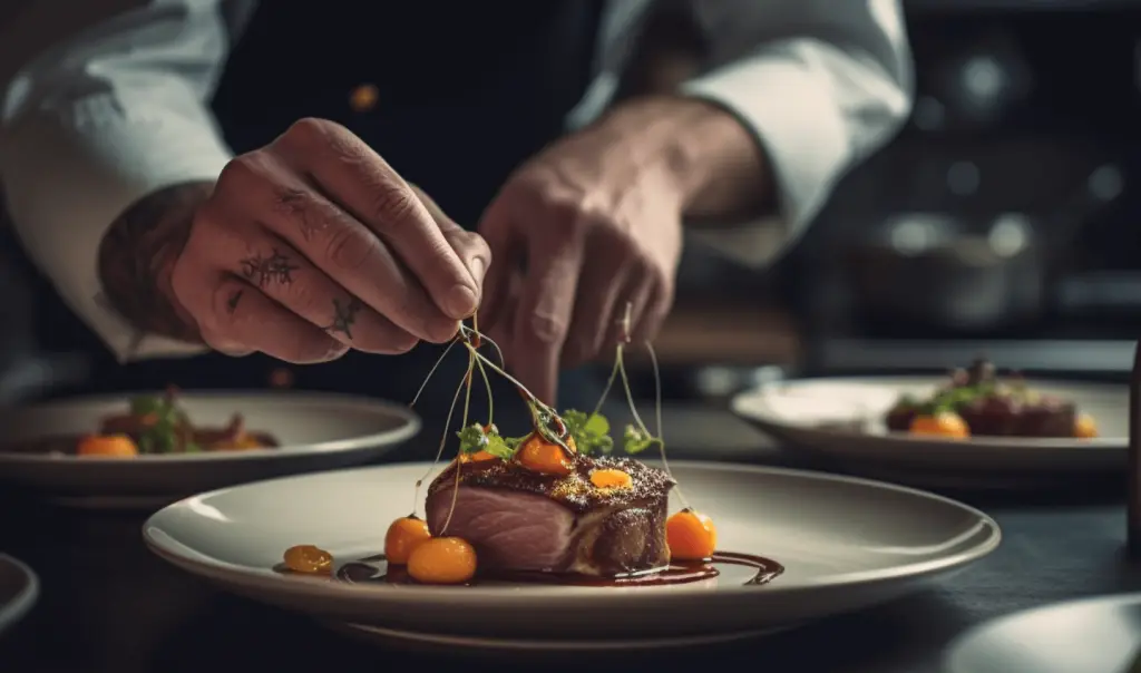 Elegant plate of food
