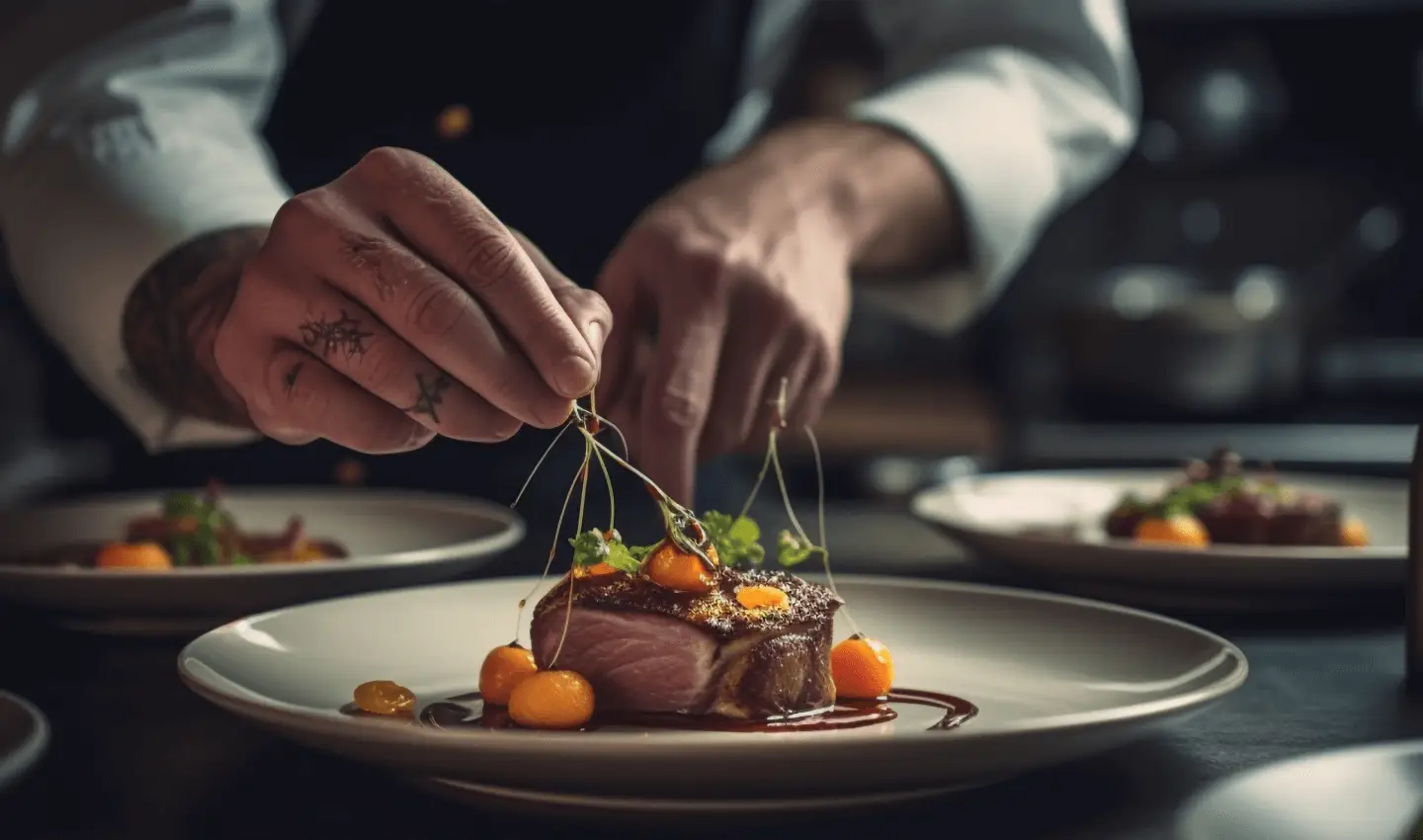 Elegant plate of food