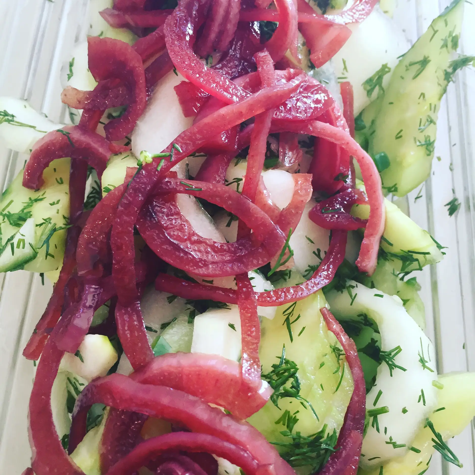 Cucumber and Pickled Red Onion Salad