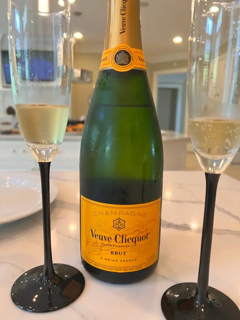 Champagne and glasses