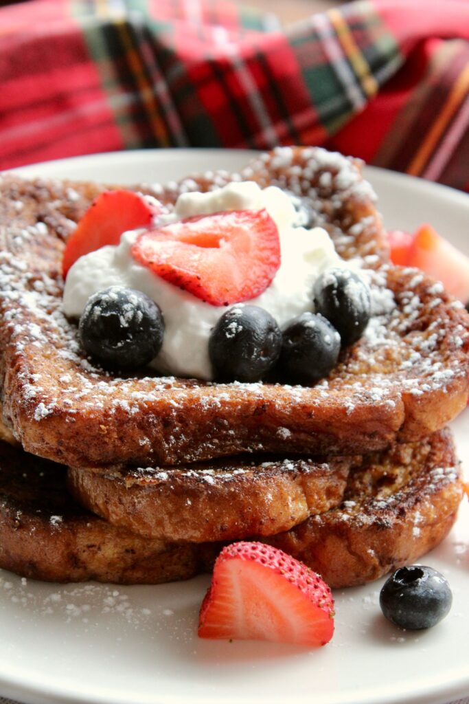 Stuffed French toast with berries Holiday Brunches in Atlanta