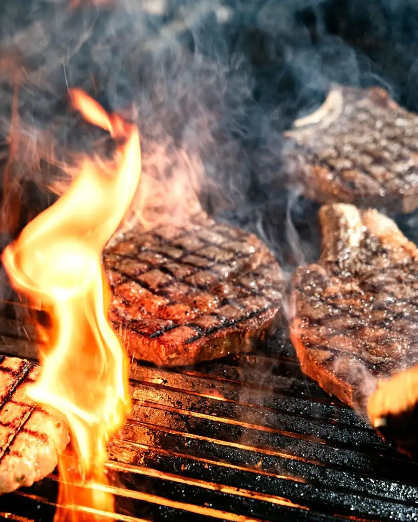 Steak on grill Culinary collective Atl